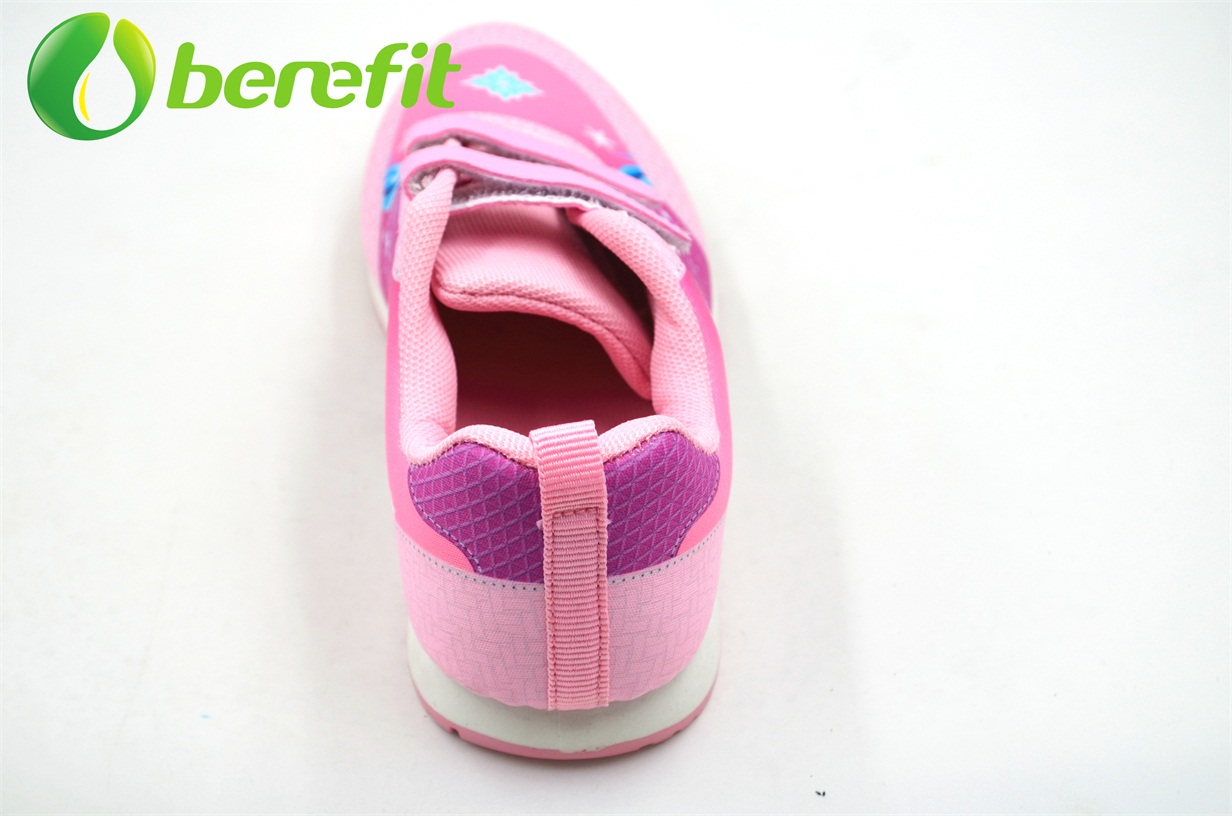 Casual Shoes for Kids with PU and Sumblimation Upper And Double Color PVC Sole for Running