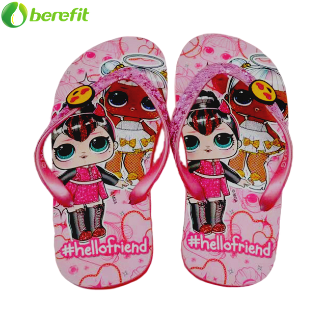 Children Character LOL Fushia Low Price Flip Flops 