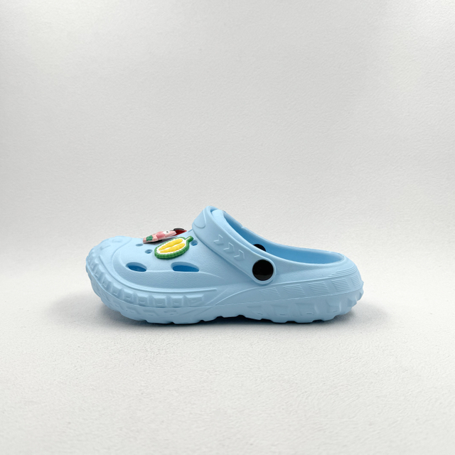BLUE CHILDREN CLOGS WITH LOVELY PINS 