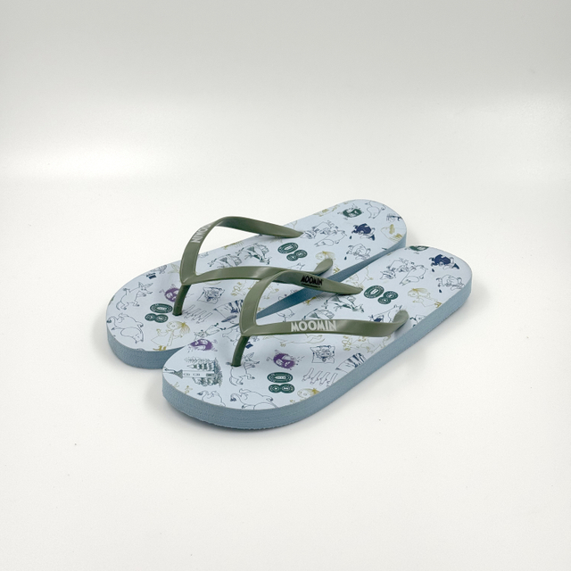 WOMEN GRAFFITI CARTOON BEACH FLIP FLOP SHOES 