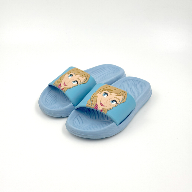 Wholesale Cartoon Kids Slide Sandals Textured Footbed Summer Slippers