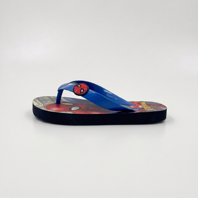 Wholesale Spider-Man Kids Flip Flops Blue PVC Thong Sandals