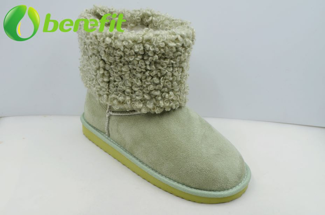 Women's Winter Warm Faux Fur Lined Half Calf Snow Boots 