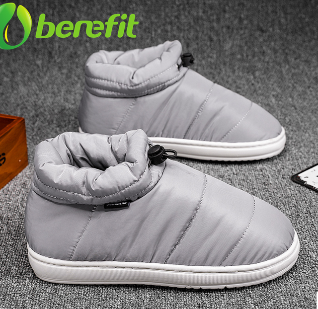 Men Washable Waterproof Warm Indoor Slipper Boots 