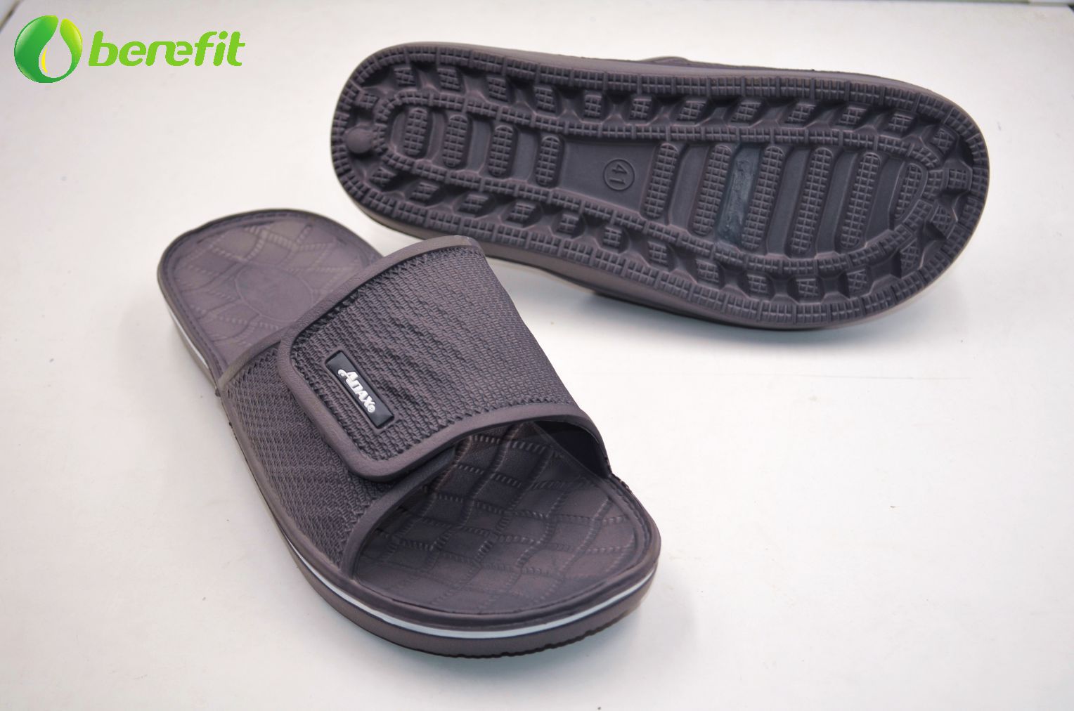 Men's Grey Sports Style Home Slipper Slide Sandal 