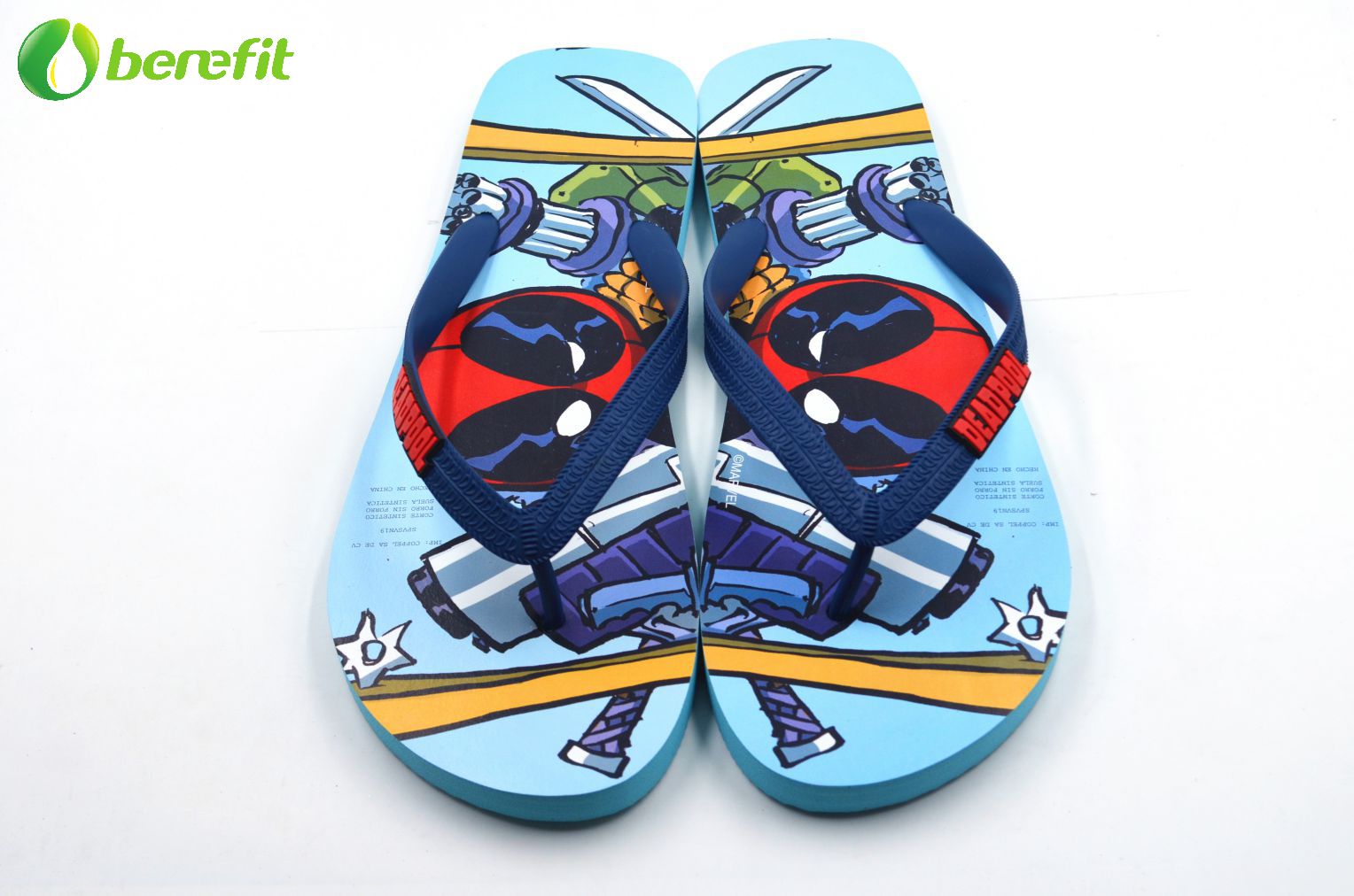 Summer Men's Colorful Cute Printed PE Flip Flops