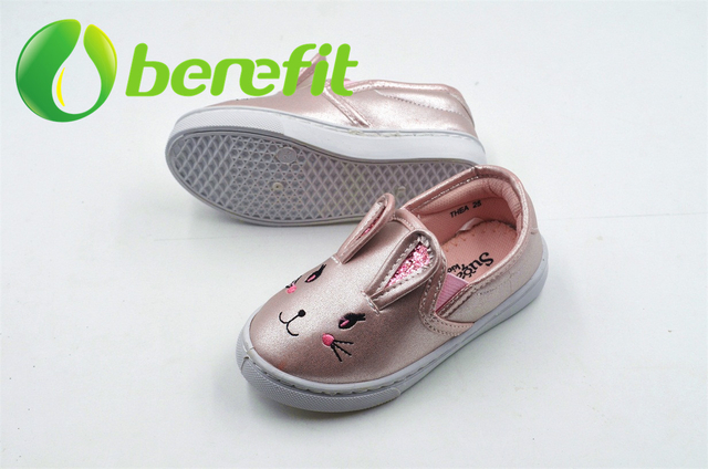 Cute Espadrille with Rabbit Design with Embroidery of Rabbit's Eye, Nose, Mouse And Mustache