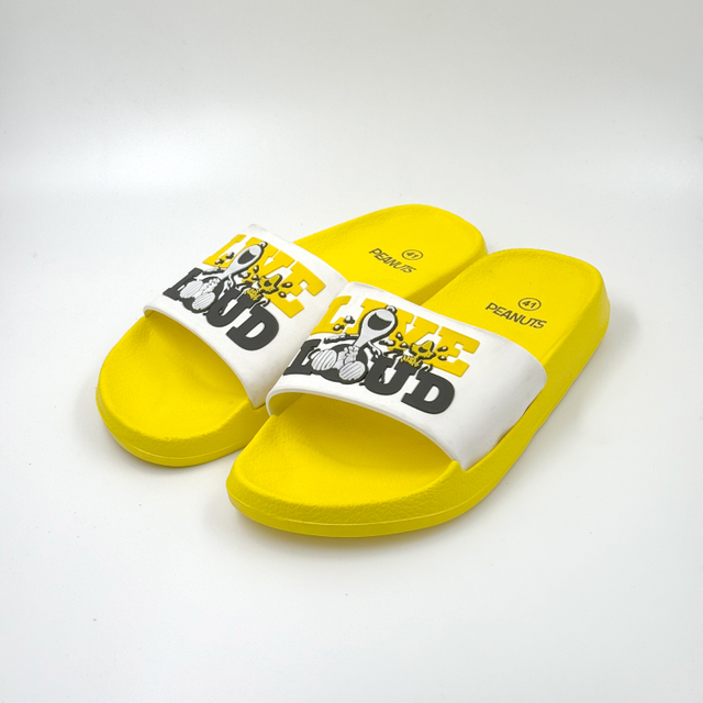 YELLOW SHOES SNOOPY WOMENS SLIPPERS LADIES SLIPPERS 