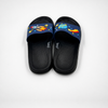Bulk Kids Space Rocket Slides Navy EVA Summer Sandals