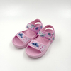 Wholesale Pink Stitch Kids Sport Sandals with Adjustable Strap