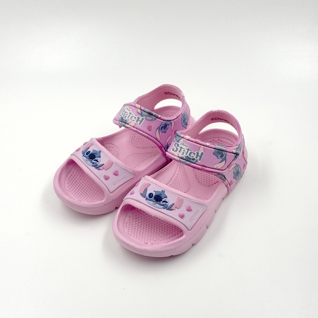 Wholesale Pink Stitch Kids Sport Sandals with Adjustable Strap