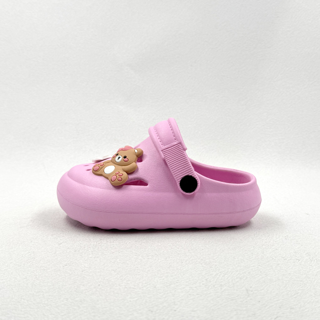 GIRLS CUTE PINK BEAR CARTOON EVA GARDEN SHOES