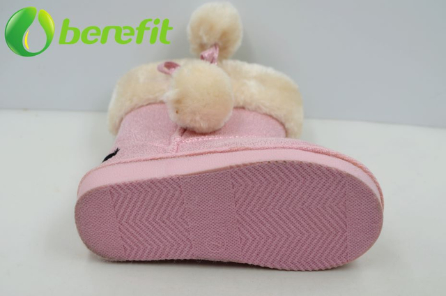 Pink Girls Faux Fur Fashion Snow Boot 