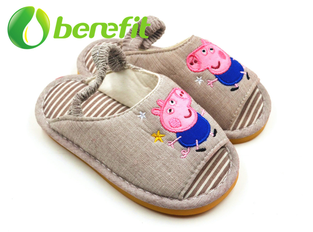 Kids Sandals Girls Suit for Autume And Winter with Warm Cotton Material for Indoor Bedroom