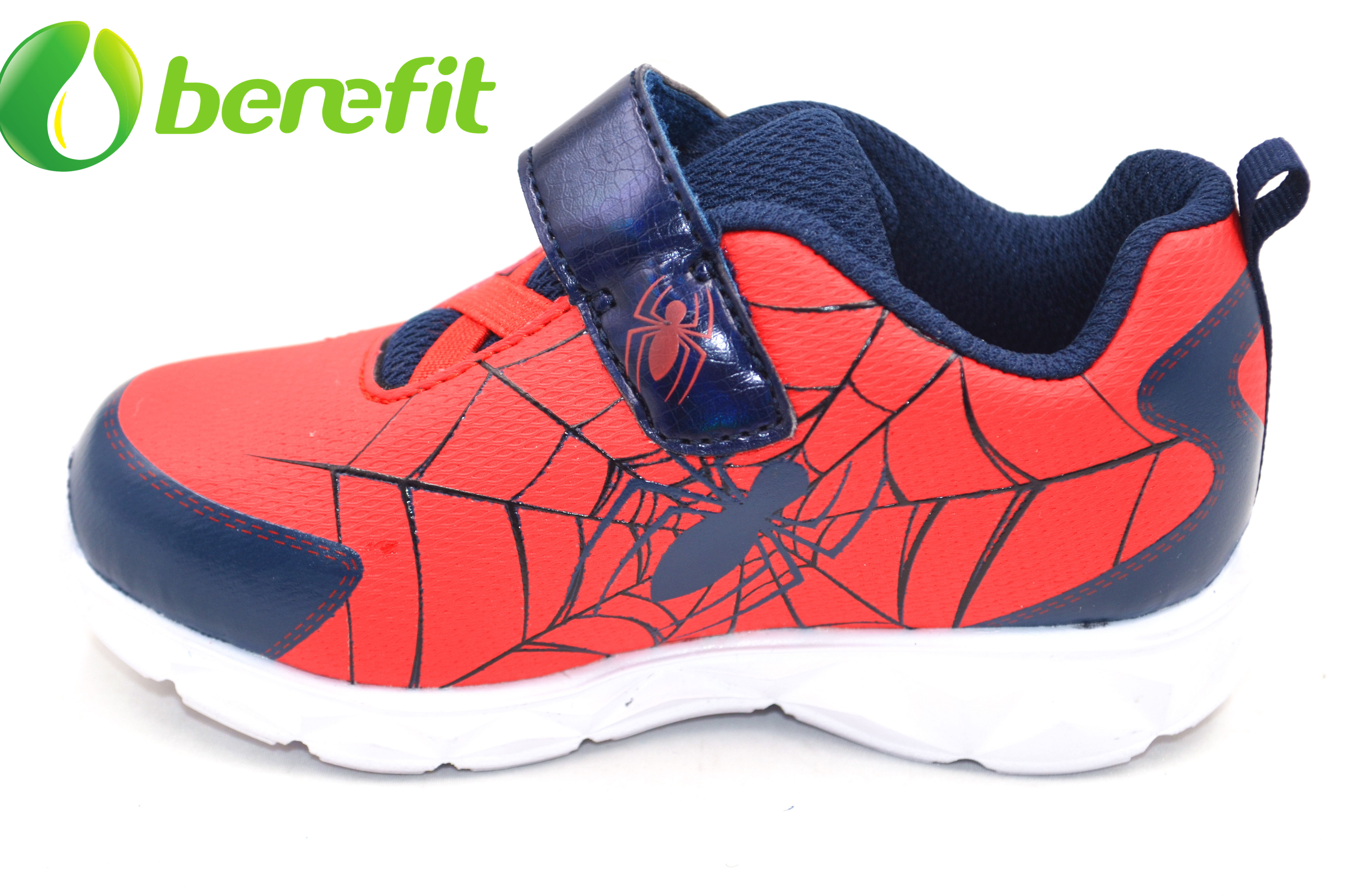 Sneaker for Kids with MD Platform Sole with Red And Blue Spiderman Design with Light on Upper