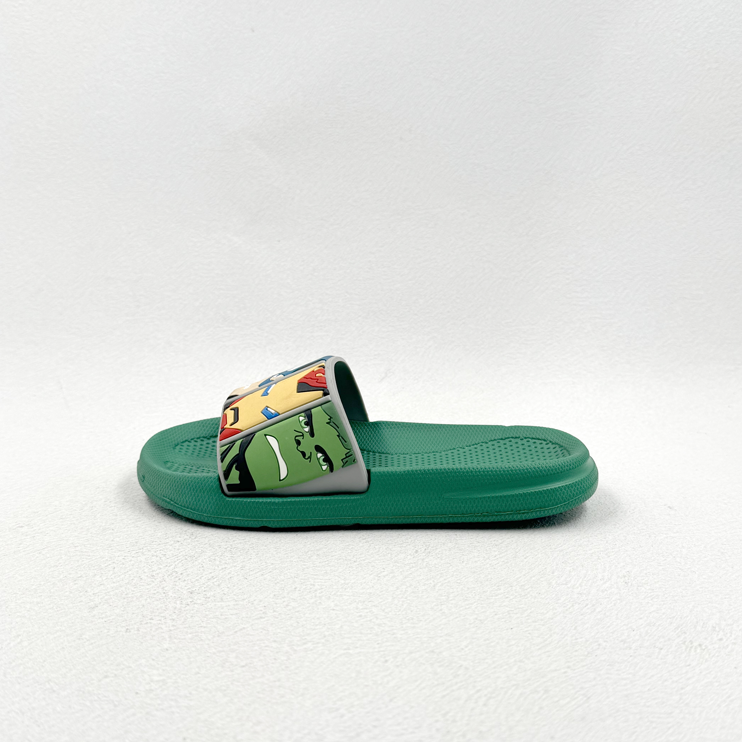 KIDS GREEN AVENGER SLIP ON SANDAL