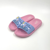 Wholesale Kids Pink & Blue Stitch Slides "I Don't Do Mornings"