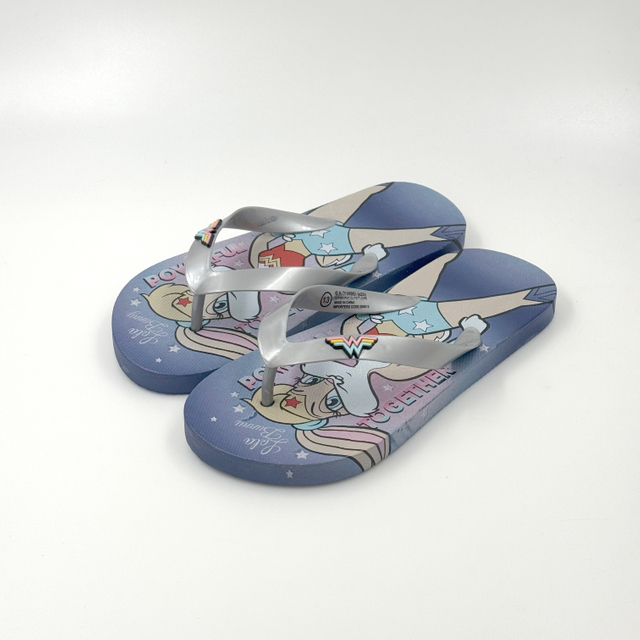 wonder woman shoes cartoon flip flops beach flip flops