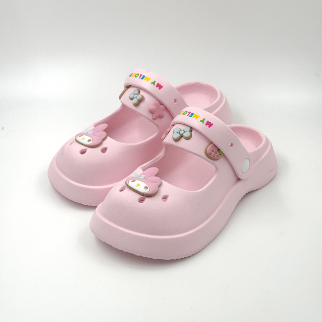 my melody shoes​ my melody and kuromi shoes​ pink house shoes