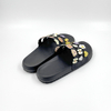 WOMEN FLOWER SLIPPERS EVA BLACK CARTOON SANDALS