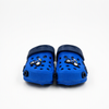 Wholesale Blue Kids Garden Clogs with Motorcycle Applique