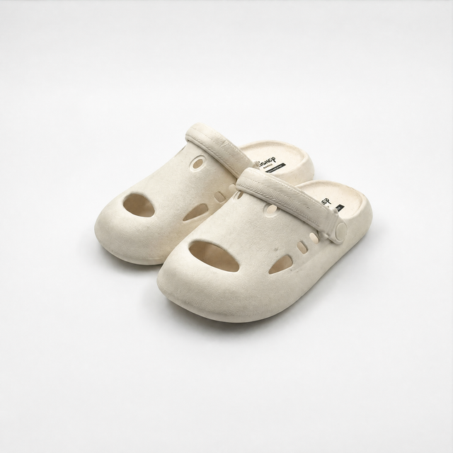 Bulk Kids Off-White Minimalist EVA Clogs Lightweight Garden Shoes