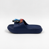 Wholesale Kids Navy Slides with Motorcycle & Basketball Charms