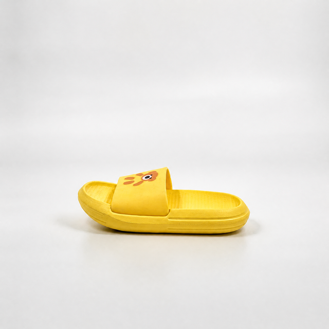 Wholesale Kids Yellow Beach Slides Lightweight EVA Summer Sandals
