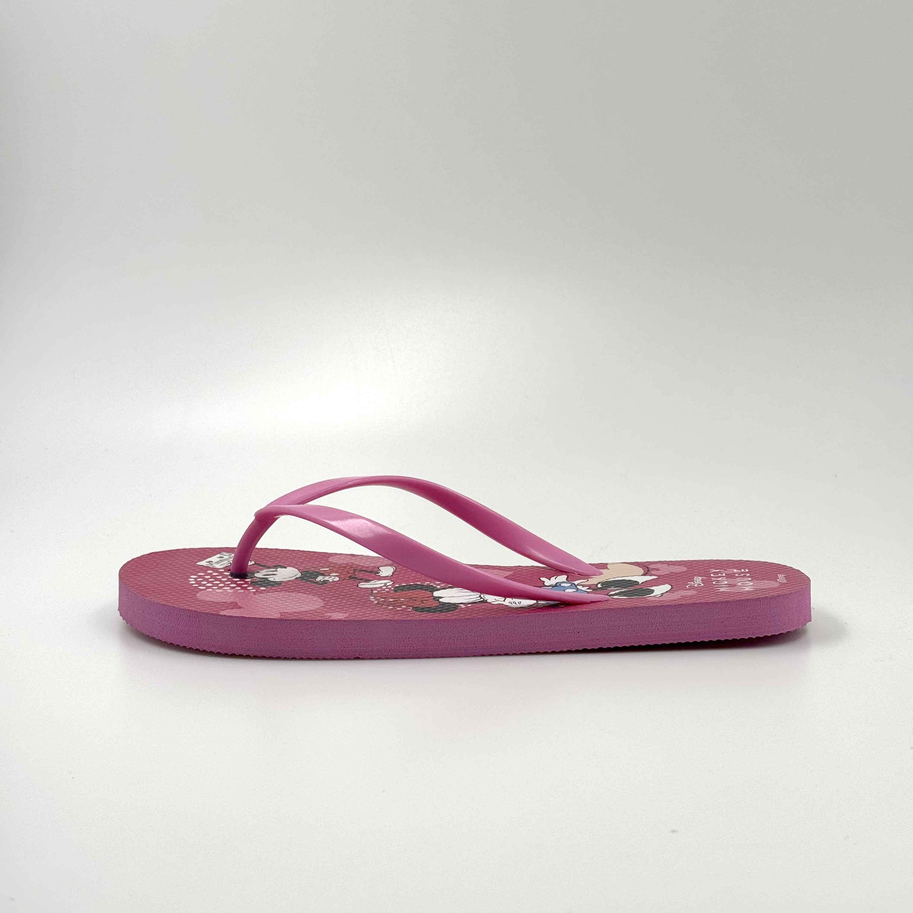FUSHIA MINNIE MOUSE FLIP FLOPS SOFT FLIP FLOPS DISNEY SHOES FOR WOMEN 