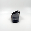 MEN BROWN LEATHER OPEN-TOE FLAT SLIDE SANDALS