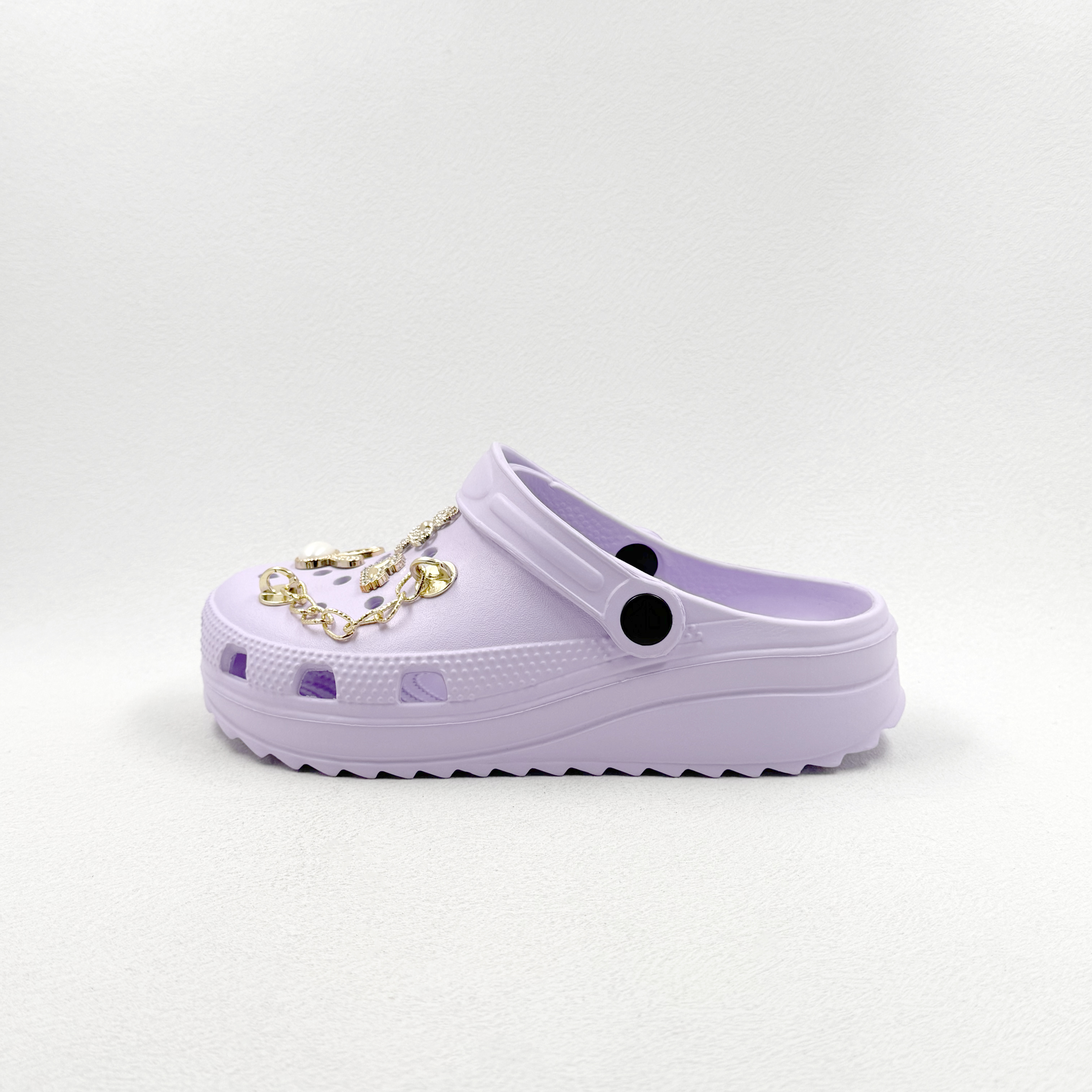 FASHION WOMEN CLOGS SANDAL WITH RHINESTONES AND CRYSTALS ON THE UPPER