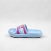 Wholesale Girls Blue Slides with Colorful Happy Girls Heart Charms