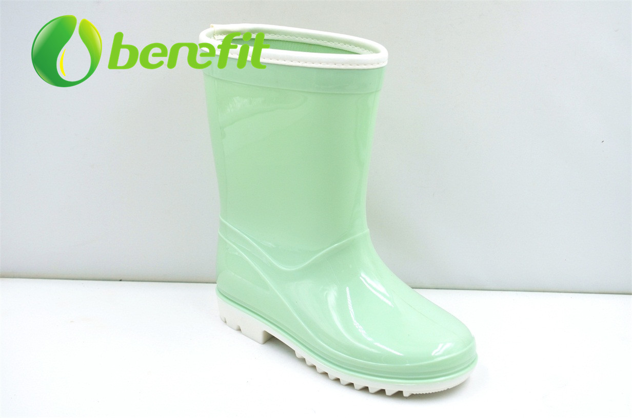 Rain Boots Women with Ankle High Boots with PVC Material