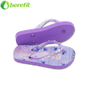 Frozen Girls Purple And Blue Children PE Beads Slipper Thongs 