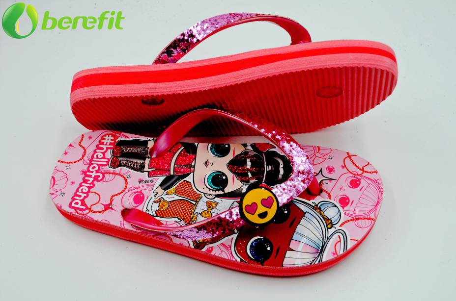 Children Character LOL Fushia Low Price Flip Flops 