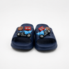 Wholesale Kids Navy Slides with Motorcycle & Basketball Charms