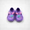 Wholesale Kids Purple Palm Tree Clogs Pink Strap EVA Sandals