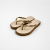 Wholesale Women's Metallic Strap Flip Flops EVA Sole Supplier