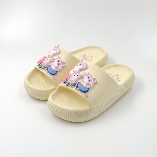 KIDS CREAM SLIPPERS CARTOON PERSONALIZED SLIPPERS BEST IN HOUSE SLIPPERS