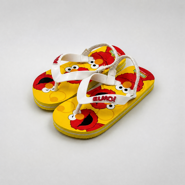 Wholesale Elmo Kids Flip Flops with Elastic Backstrap