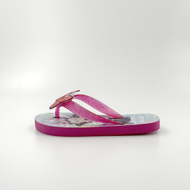 GIRLS LIGHTNING DISNEY BOW MINNIE MOUSE'S SHOES CUSTOM FLIP FLOPS