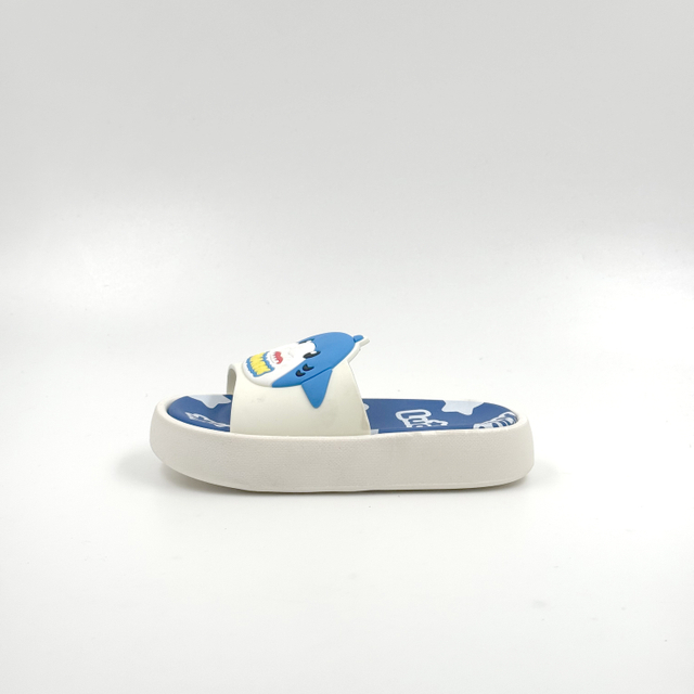 Bulk Kids Cartoon Shark Platform Slides EVA Summer Sandals