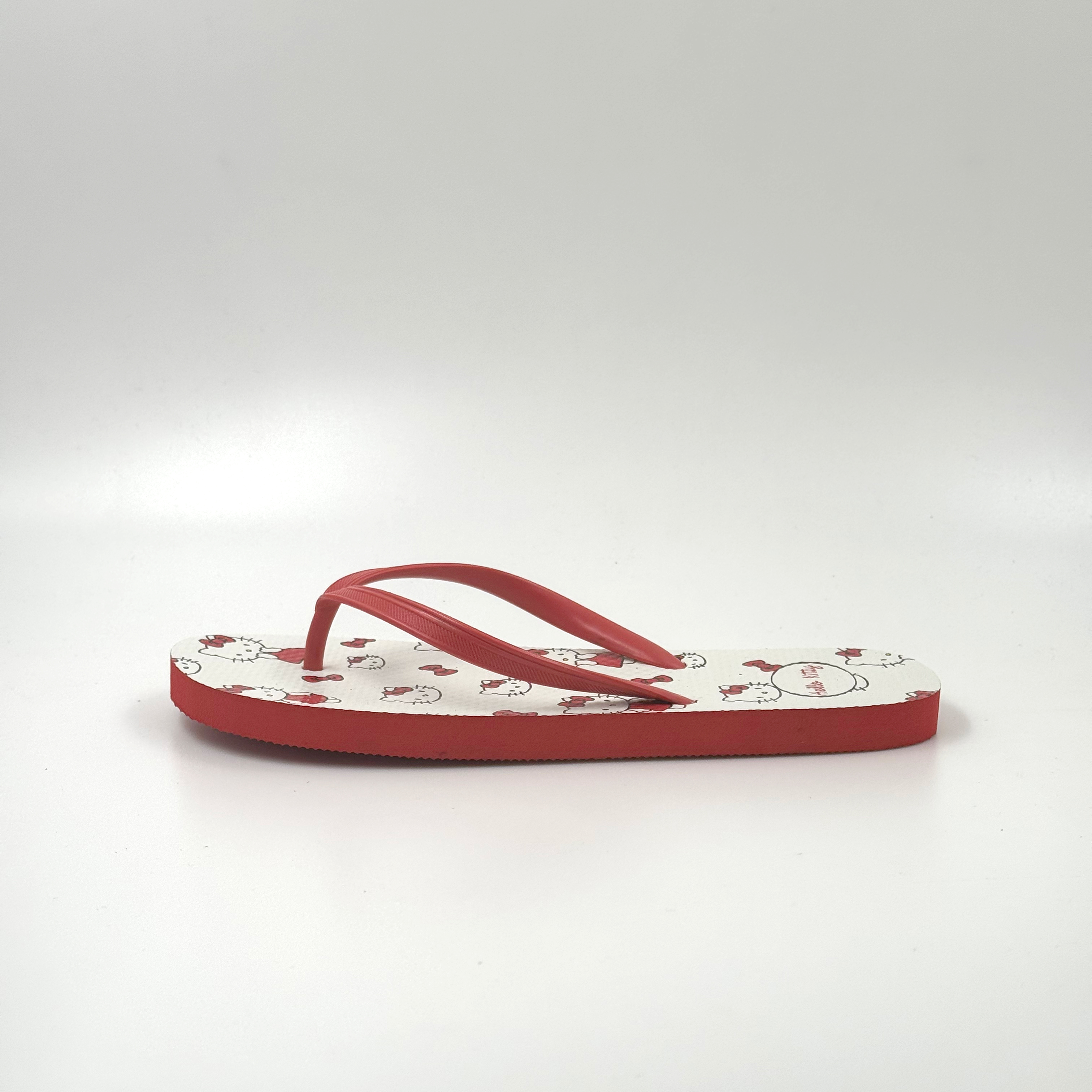 WOMEN IN FLIP FLOPS HELLO KITTY SHOES CUTE FLIP FLOPS 