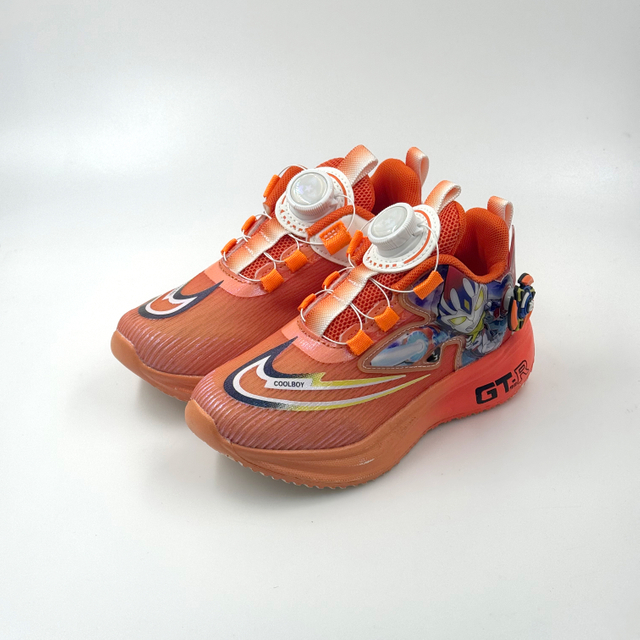 cartoon sneakers orange running shoes orange designer shoes