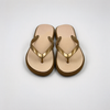 Wholesale Women's Metallic Strap Flip Flops EVA Sole Supplier