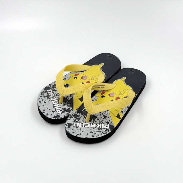 KIDS PIKACHU SHOES TRENDY CARTOON FLIP FLOPS 