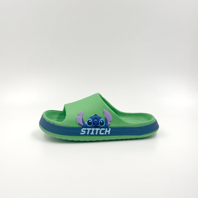 Disney Stitch Kids' Slippers Green Slides Wholesale