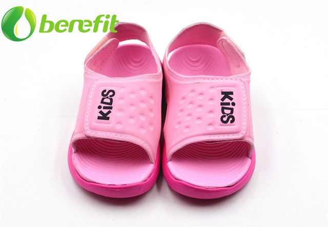 Sandals with Platform for Kids with Elastic Upper And EVA Sole of Pink Color