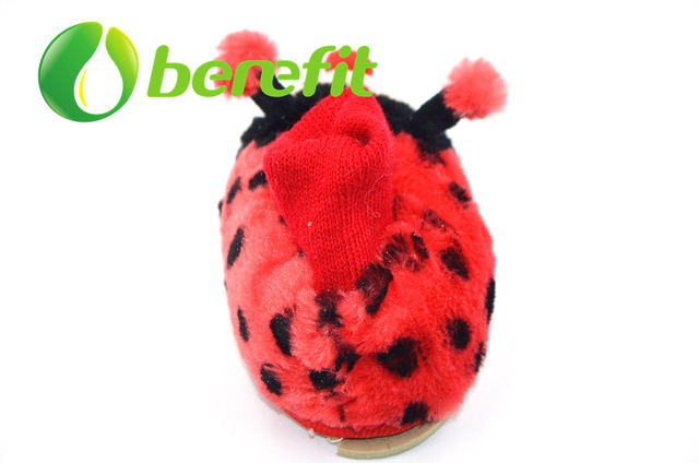 Girl Cute Toy Snow Indoor Boots with Beautiful Ladybird Design