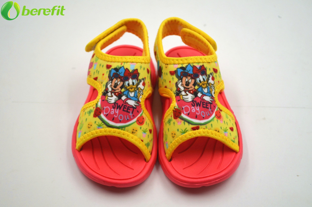 Children Yellow Disney Mickey Mouse Toddler Boy's Sandals Shoes